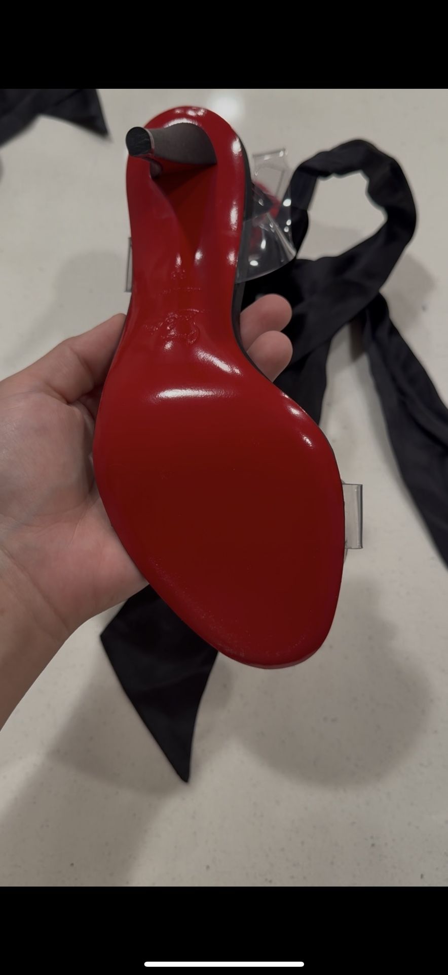 Christian Louboutin Astrinodo Crystal Bow Silk Heels