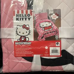Hello Kitty Bedspread 55 Inches x 75 Inches