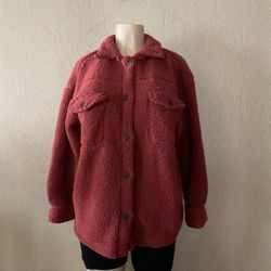 Oversized Sherpa Teddy Shacket size S