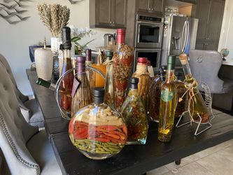 Decorative Herb/Spice in Oil Bottles