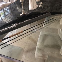 G LOOMIS GLX FR 10812-3 NINE (9') TWELVE (12) Weight  THREE (3) Piece GLX Graphite Fly Rod with LOOMIS Tube