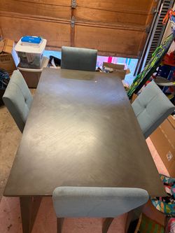 Free 60 inch dining table with 4 chairs