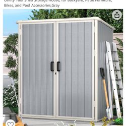 New In Box, Resin Storage Shed(grey)