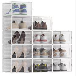 Flprorjv 12 Pack Large Shoe Box  White