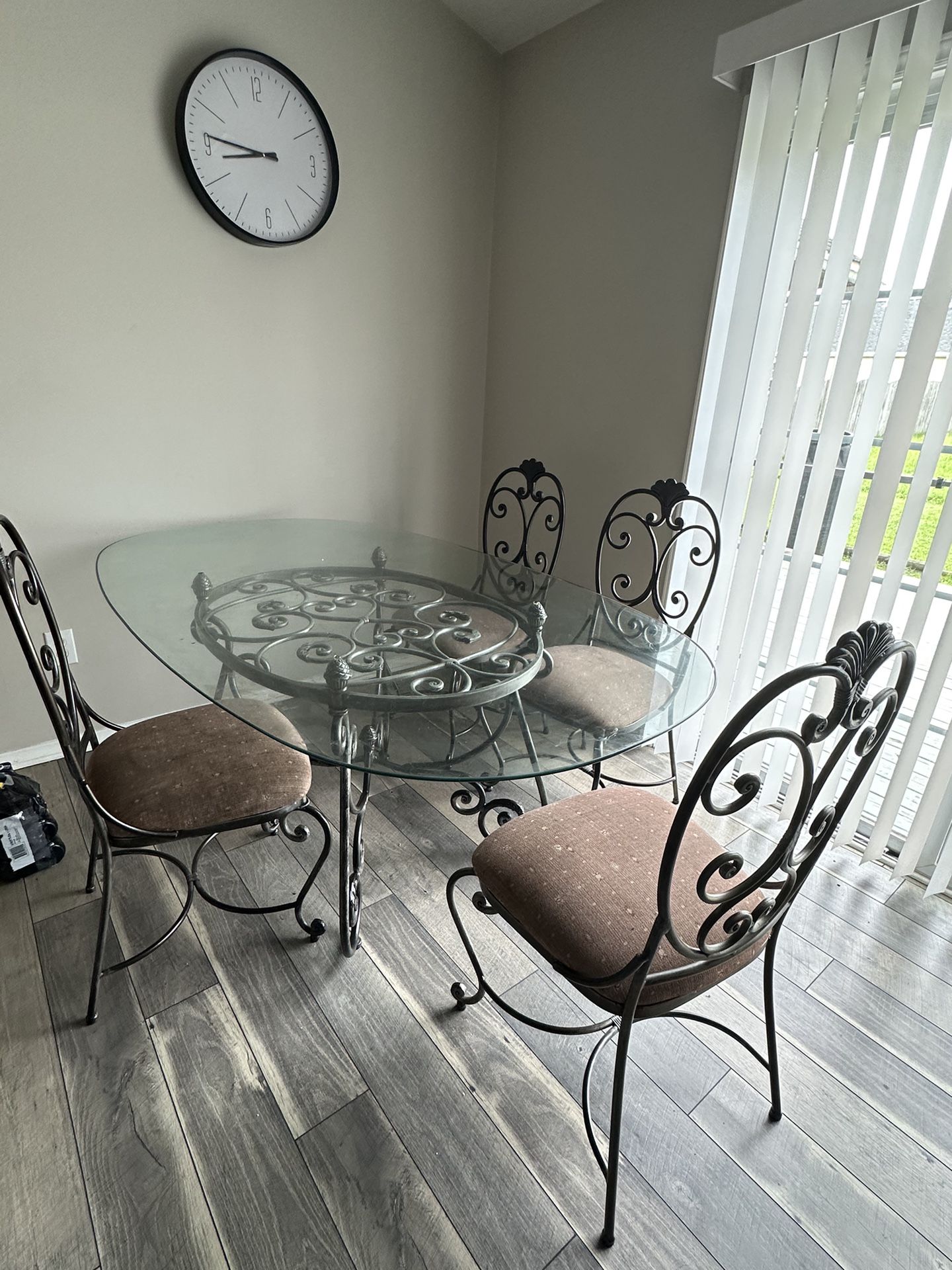 Glass Table And Chairs