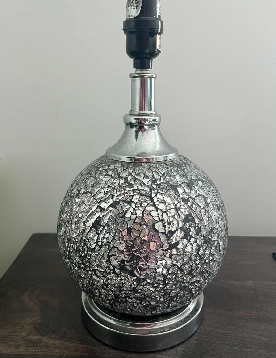 Silver Mosaic Lamp
