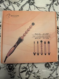 5 in 1 Curling Iron Set – BESTOPE PRO Curling Wand Iron with Interchangeable Barrels, 0.35”-1.25” Hair Curler Wand for Hairstyle, Instant Heat Up for 