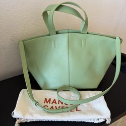 Mansur Gavriel Tulipano Bag in Seaglass Green Excellent Condition
