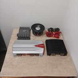 3 CAR AMPLIFIERS AND 1 SUB 