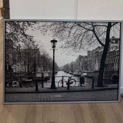 Wall Art - Amsterdam With Red Bicycle 