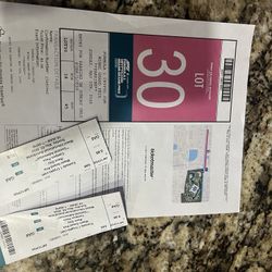 Formula 1. Tickets And Parking Pass