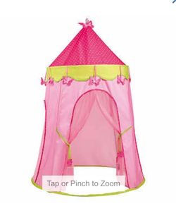 Pink castle tent