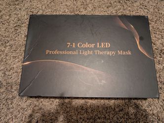 Used Once 7-1 Color LED Professional Light Therapy Mask