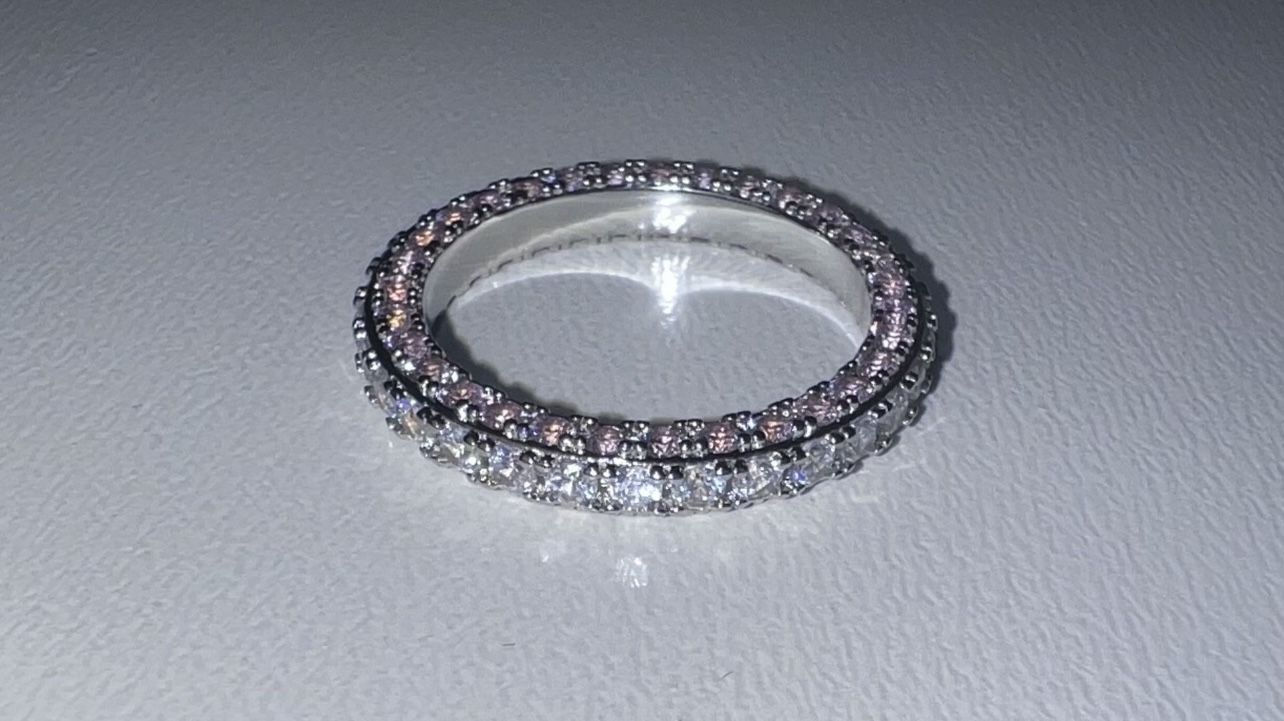 Pink And White Ring