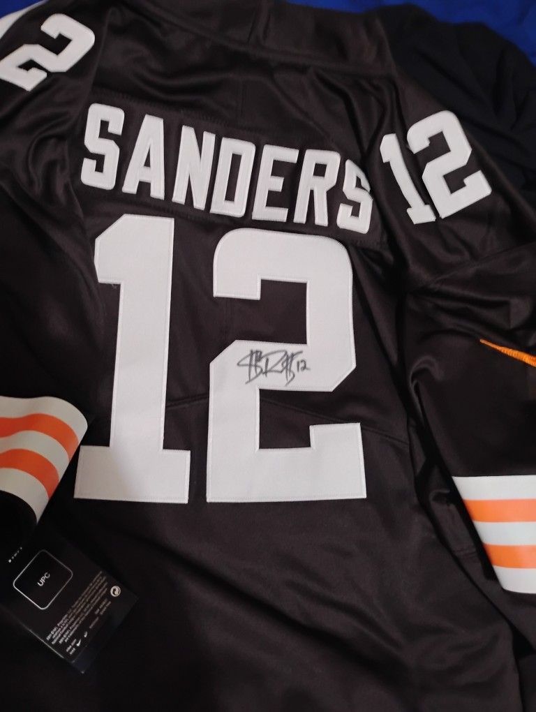 Shedeur Sanders Signed Autograph NFL Nike Elite Jersey Cleveland Browns