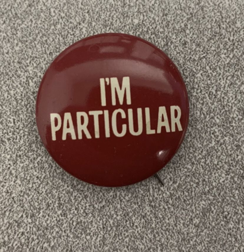 1960s Pall Mall “I’m Particular” Cigarette Campaign Unlocking Button 1" Circle