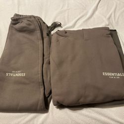 Fear of God Essentials Sweatpants & Hoodie Desert Taupe