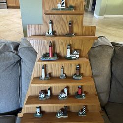 Custom Lighthouse Wooden Case With Lighthouse