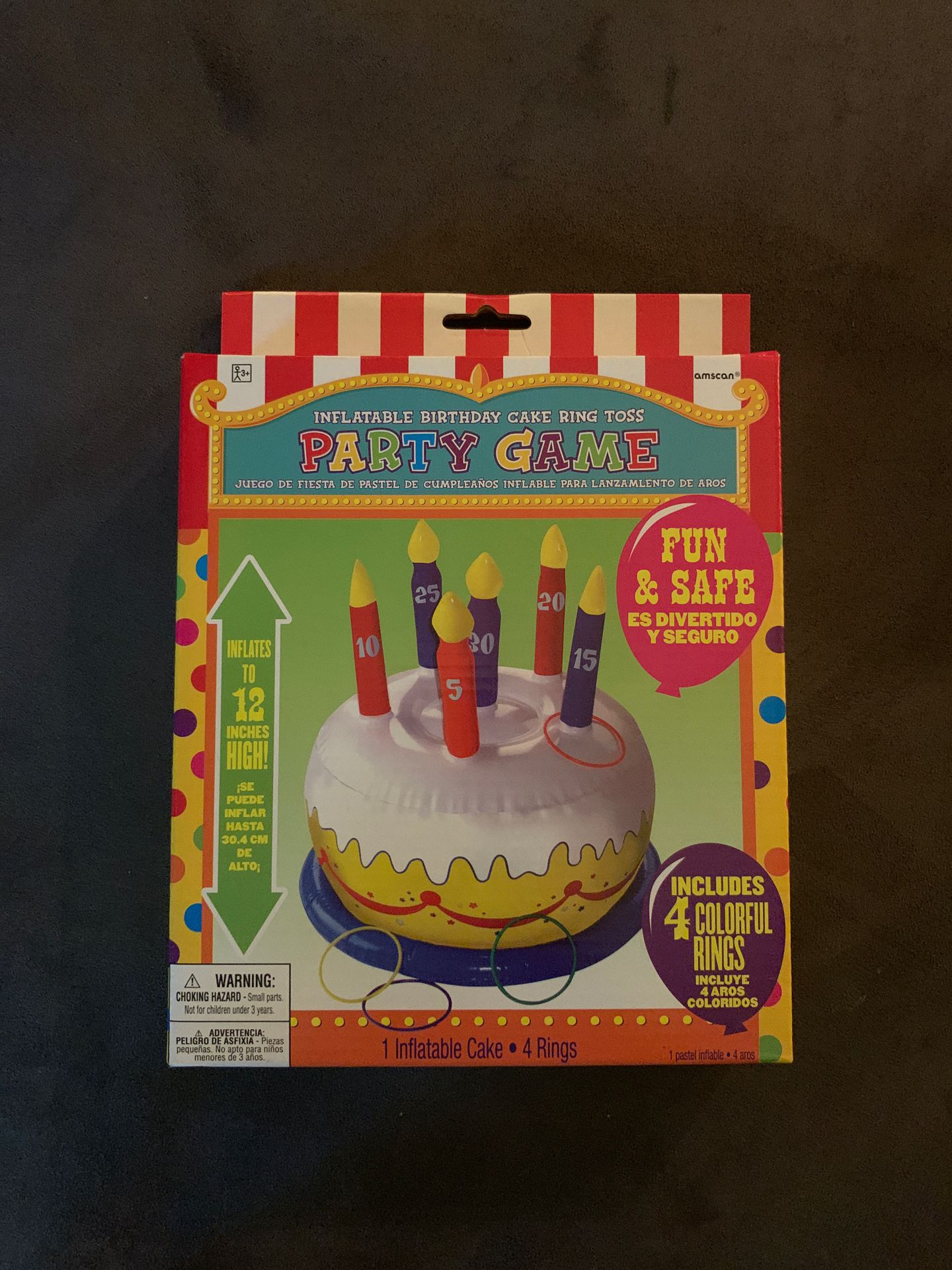 Inflatable Birthday Cake Party Game