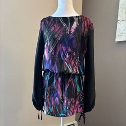 Bisou Bisou Multicolor Abstract Tunic