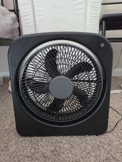 9" Portable Fan Black