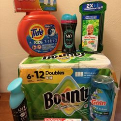Household bundle. Tide,  Bounty 