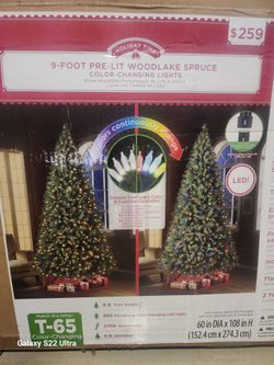 Christmas tree prelit 9ft
