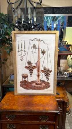 Mid Century Stein grapes wall art