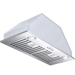 EALLMALL Kitchen Range Hood Insert 30 Inch, 700 CFM With 3 Speed And LED