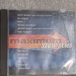 Maximum Slow Jams CD Keith Vogue Silk Chaka Simply Red Jams Music