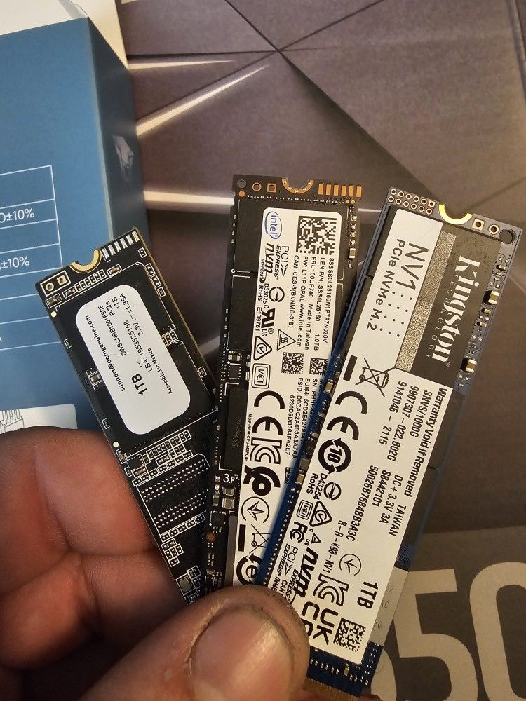 Assorted 1TB NVMe SSDs