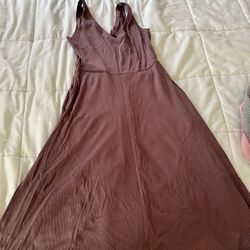 New Plum Dress W/ Pockets