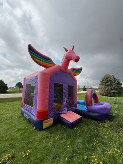 Unicorn Combo Bounce House