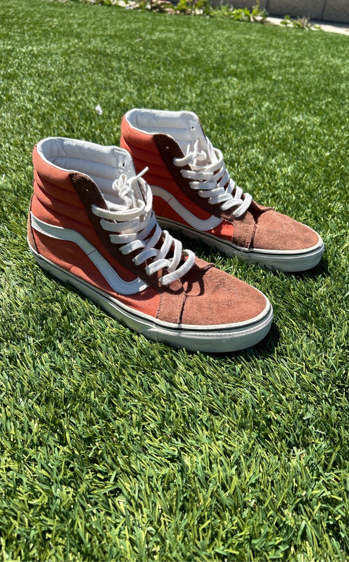 Size 10.5 Orange Vans