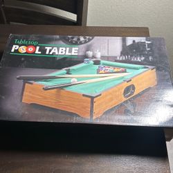 Tabletop Pool Table 