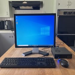 Shuttle Micro PC - Complete Desktop Computer - Intel i5 Processor / 256GB SSD Hard Drive / 4GB Memory / 19 Inch Dell Monitor / Windows 10 Pro 