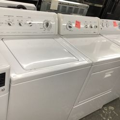Kenmore Washer And Dryer Set. 1 Year Warranty 
