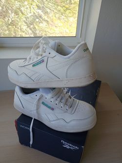 Women's White Steel Toe Reeboks Size 10W