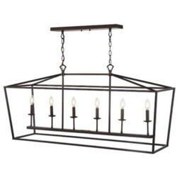 JONATHAN Y Pagoda 49  Farmhouse Pendant
Chandelier 