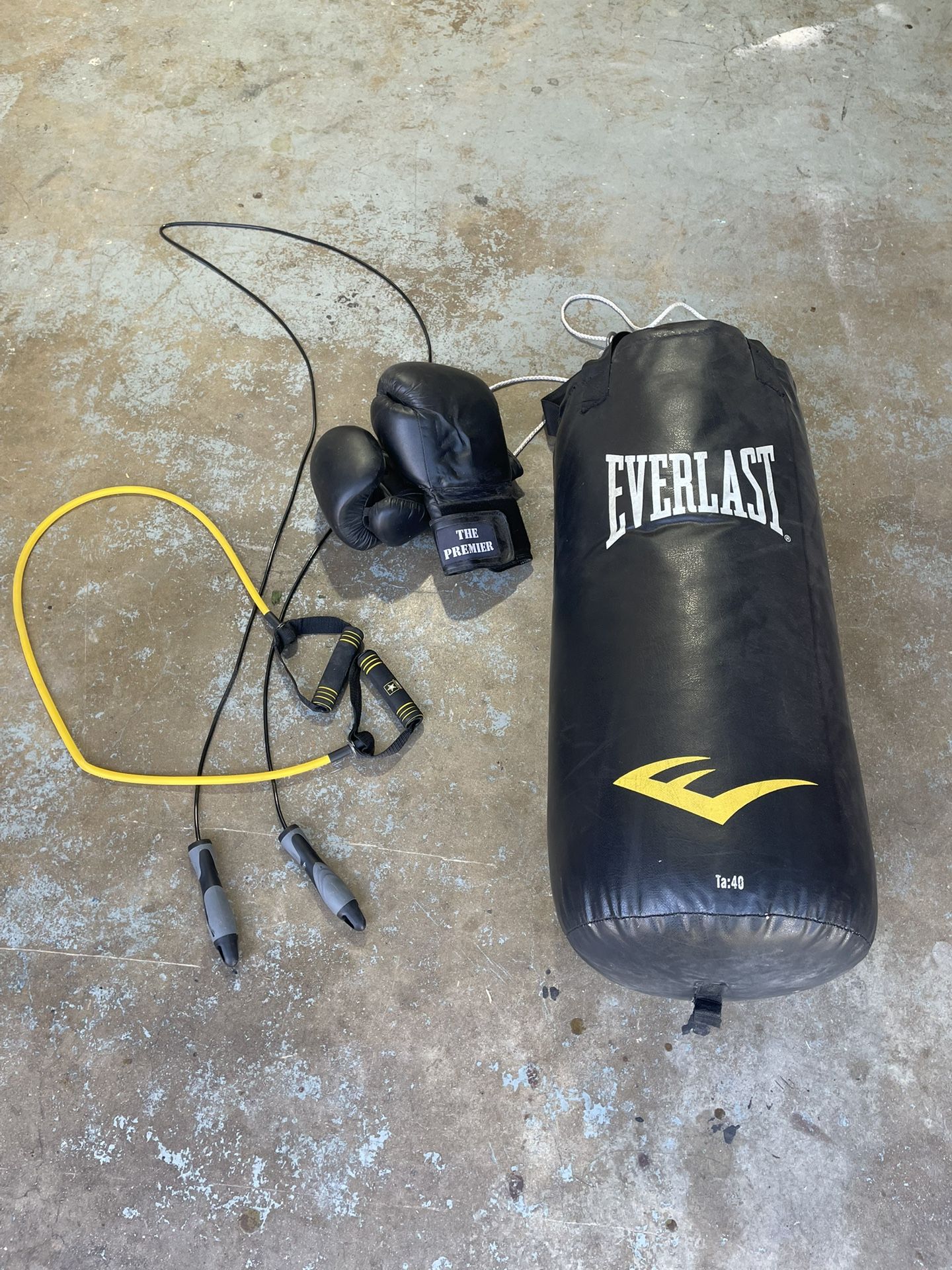 Everlast Punching Bag With Gloves, Jump Ropes And More For All Size