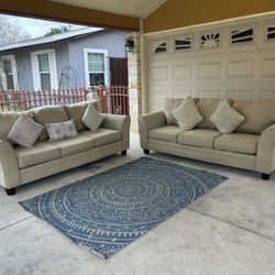 Free Delivery 🚚 Brown Couch Set/ Sala Color Cafe