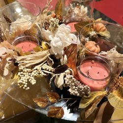 3 Pcs Fall Ring Candle Holders
