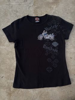 Cute Y2K Harley Davidson Santa Fe New Mexico Baby Tee