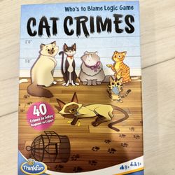 Thinkfun Logic Cat Crimes Board Game Family Kids 