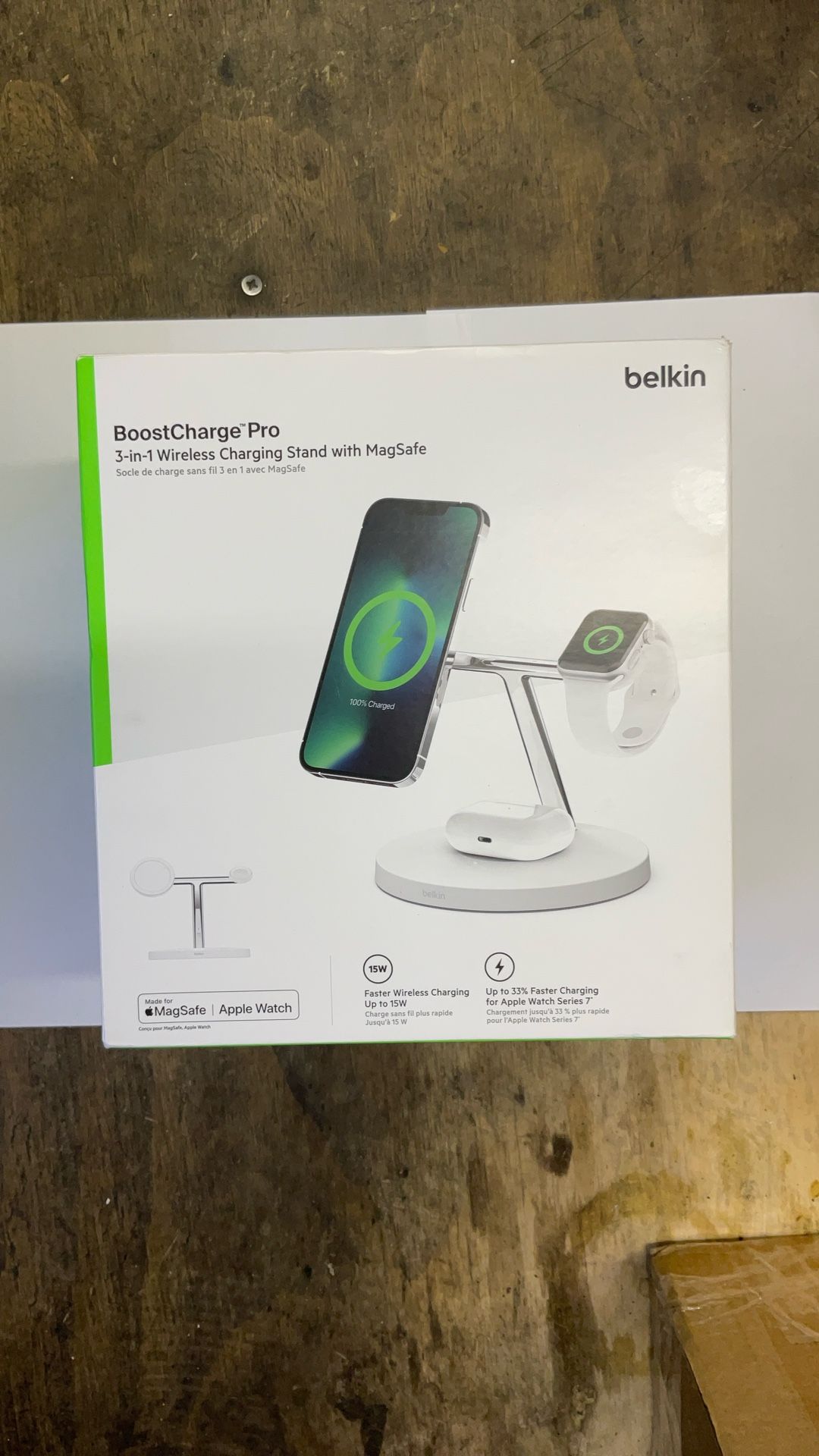 Belkin BoostCharge Pro - 3-in-1 Wireless Charging Stand - 2nd Gen /New