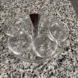 Glass Dessert Set $30