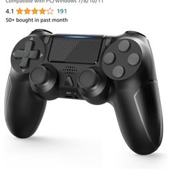 YCCTEAM Wireless Game Controller Compatible with PS 4 Slim with Enhanced Dual Vibration/Analog Sticks/6-Axis Motion Sensor, Compatible with PC/Windows