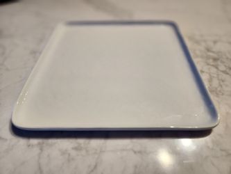 Crate and Barrel "Mercer" white dinnerware
