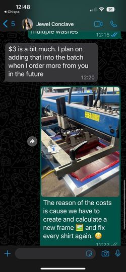 Custom Shirt Orders