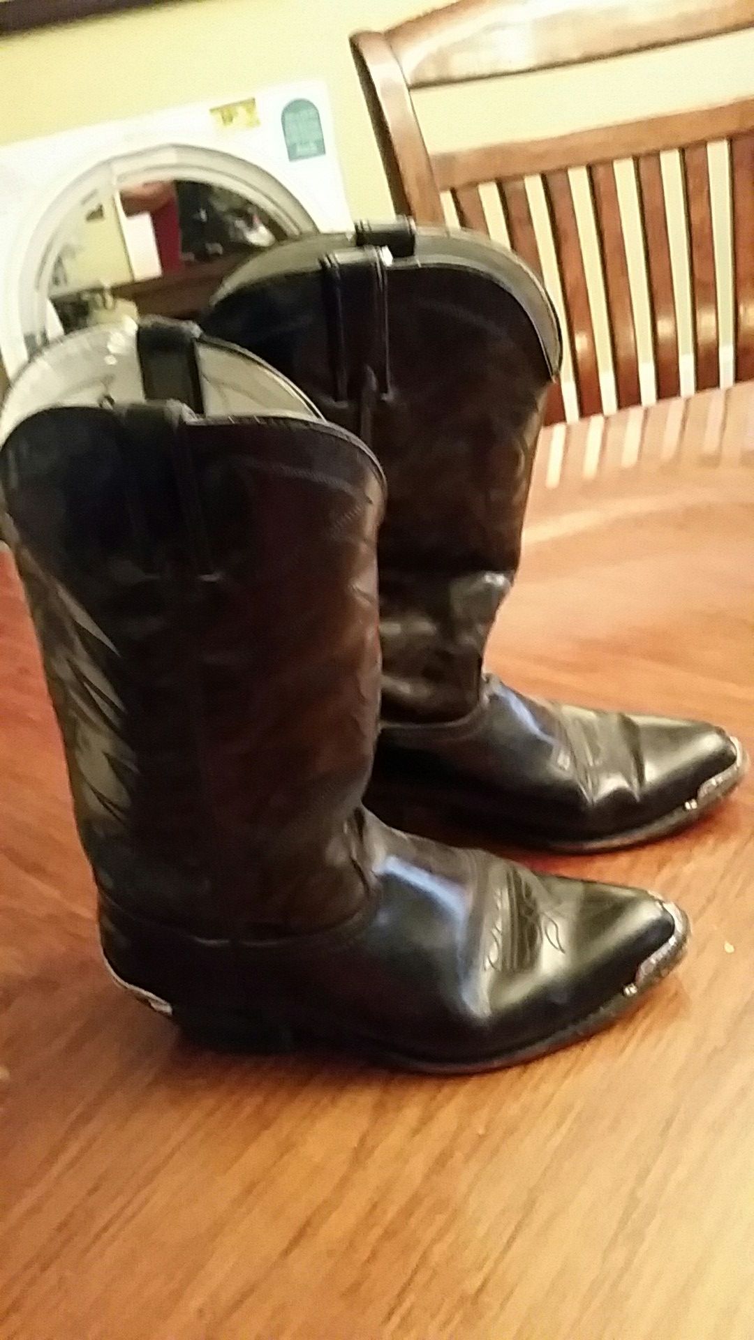 Western Leather boots.